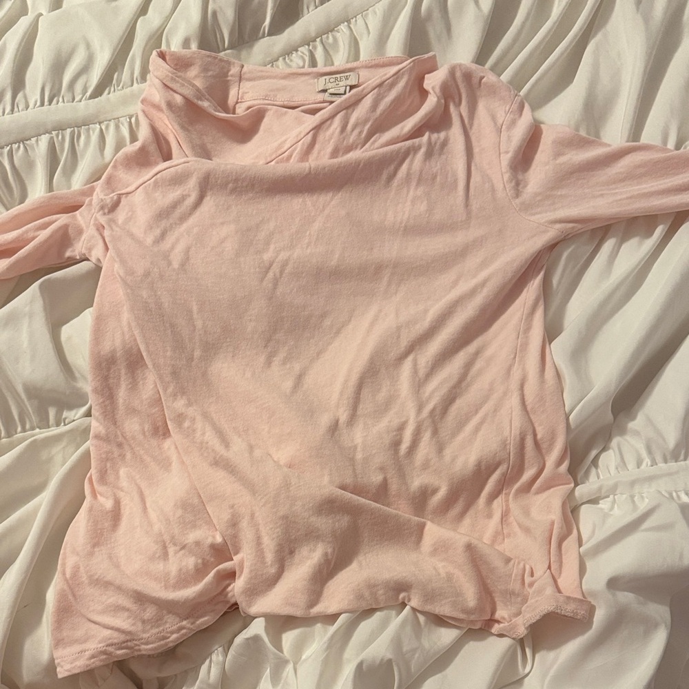 J. Crew Soft Pink Long Sleeve Tee